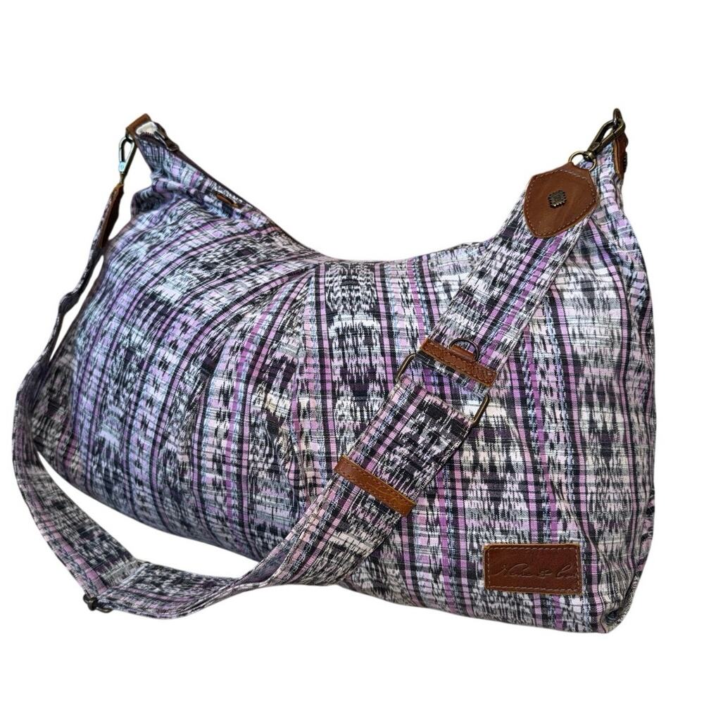 Nina & Co. Large Purpleโ Multi Aztec Carryall Bag Tote